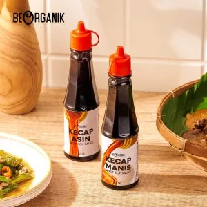 Kecap Asin Organik / Salty Soy Sauce Beorganik (Non GMO & MSG) 140ml