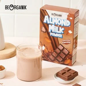 Beorganik Almond Milk Powder CHOCOLATE (NO SUGAR) / Susu Almond Bubuk