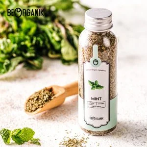 Beorganik Dried Mint Flakes / Daun Mint Kering