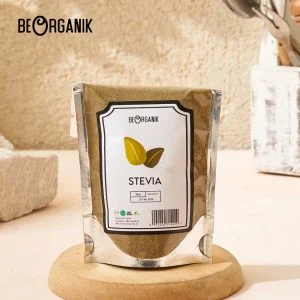 Beorganik Stevia Powder / Stevia Bubuk (Pengganti Gula) 50gr
